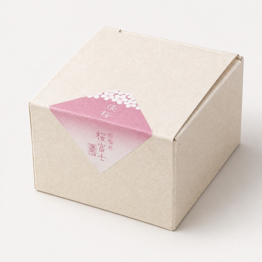 桜富士清酒杯 單只專用化妝盒