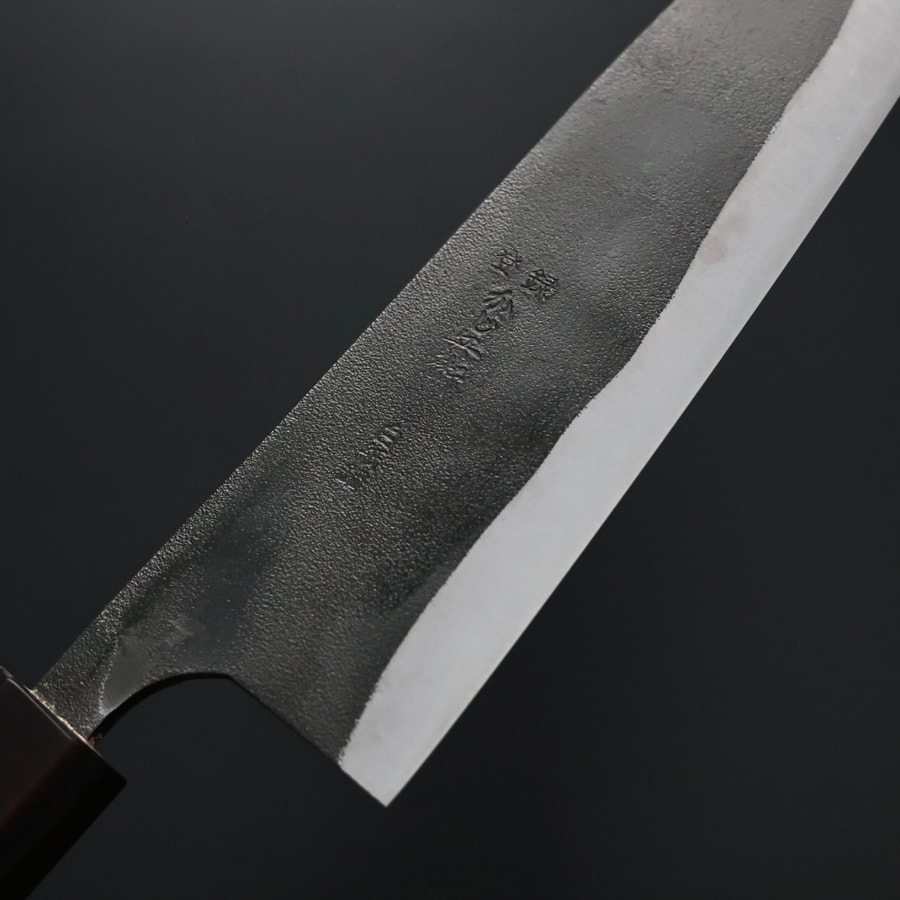 石川刃物 KajibeE 牛刀 210mm 白紙鋼 黑打:圖片 5