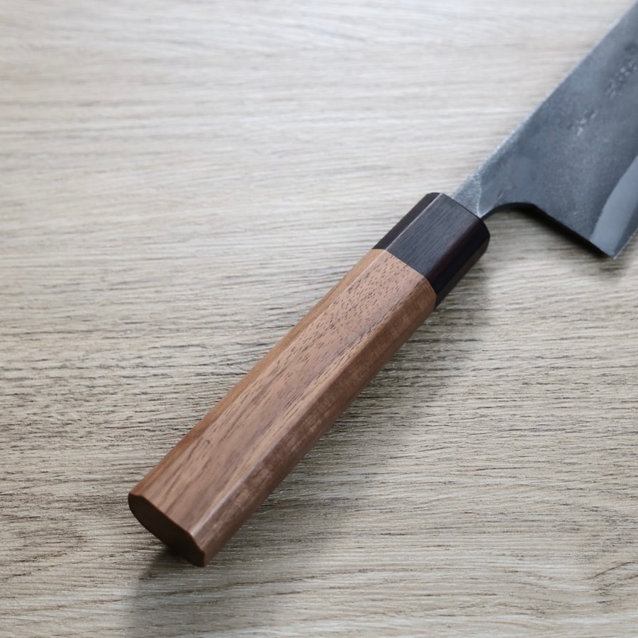 石川刃物 KajibeE 牛刀 240mm 白紙鋼 黑打:圖片 3