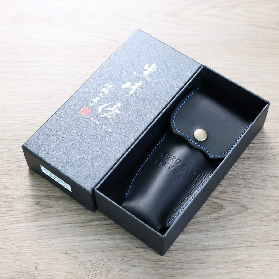 黑崎優 折疊刀 100mm 黑染 SG2粉末HSS鋼 沙漠鐵木/付皮套:圖片 2
