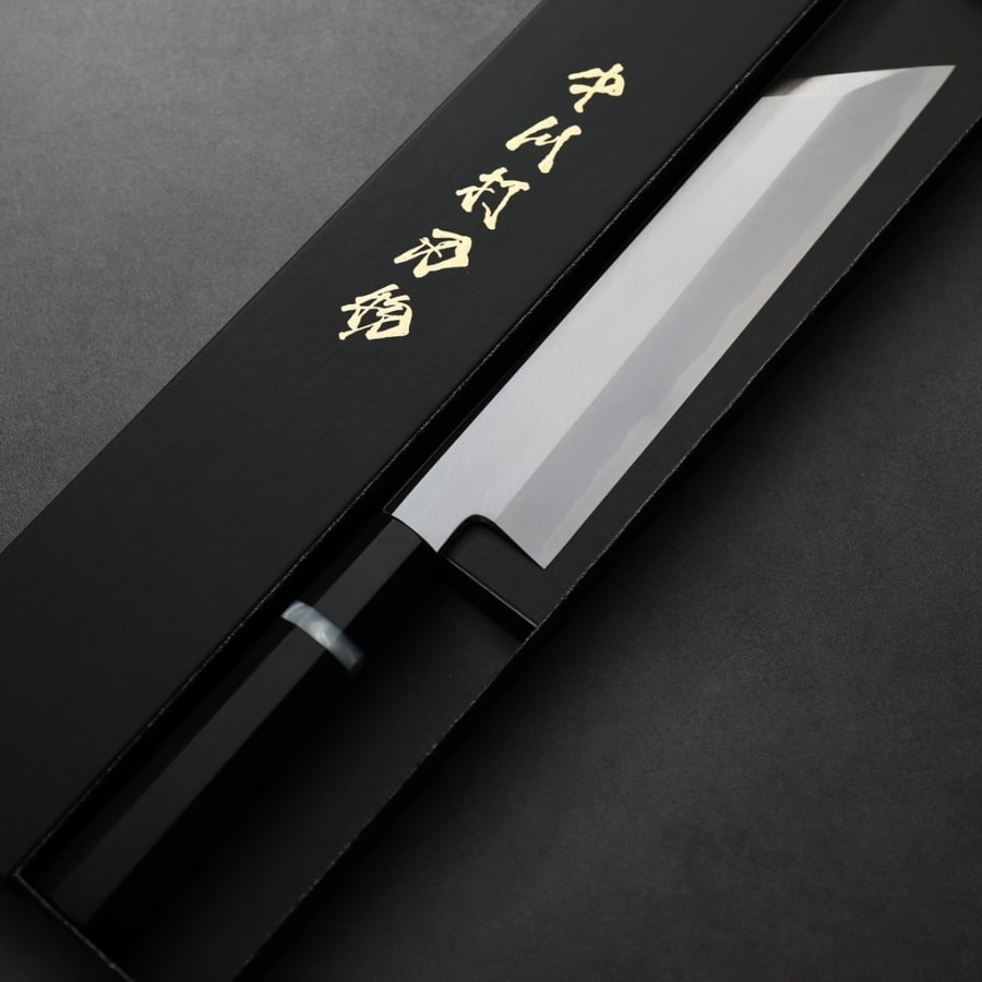 中川打刃物 剝物 210mm 白2鋼 霞:圖片 2