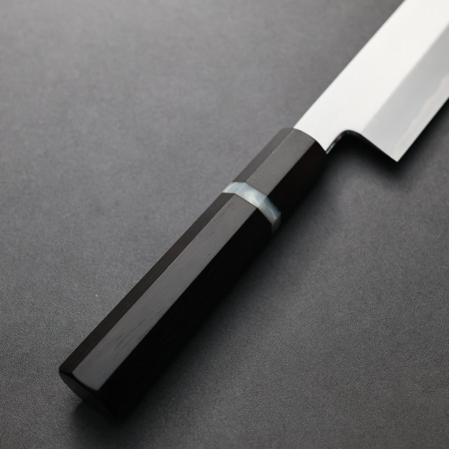 中川打刃物 剝物 210mm 白2鋼 霞:圖片 4