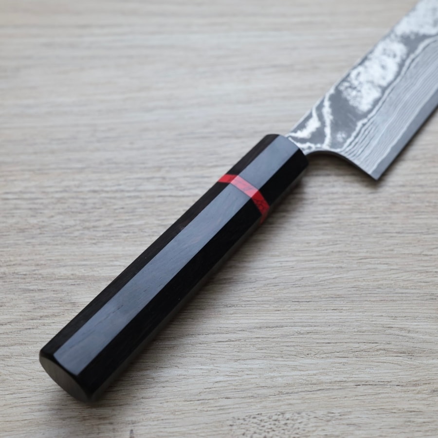 佐治武士 筋引 270mm VG10鋼 黑染大馬士革:圖片 3
