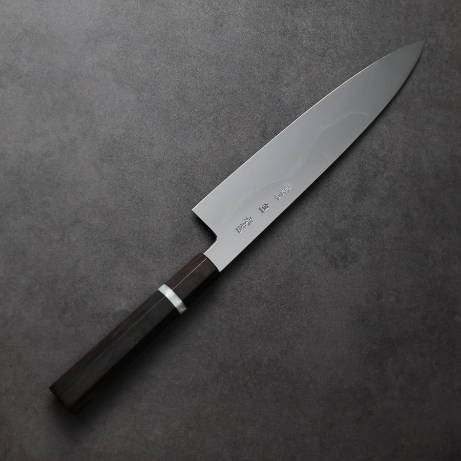 山脇刃物 堺北辰 池田美和 水本燒 牛刀 240mm 白一鋼:圖片 3